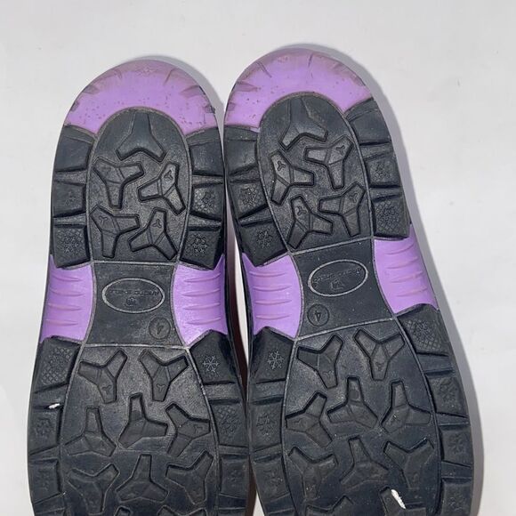 ARCTIC SHIELD SNOW COLOR PINK BLACK PURPLE GIRL SHOES BOOTS SIZE 4 - Picture 9 of 16